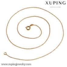 42749 xuping jewellry 2016 горячая распродажа 18-каратного золотого цвета шариковая цепь ожерелье